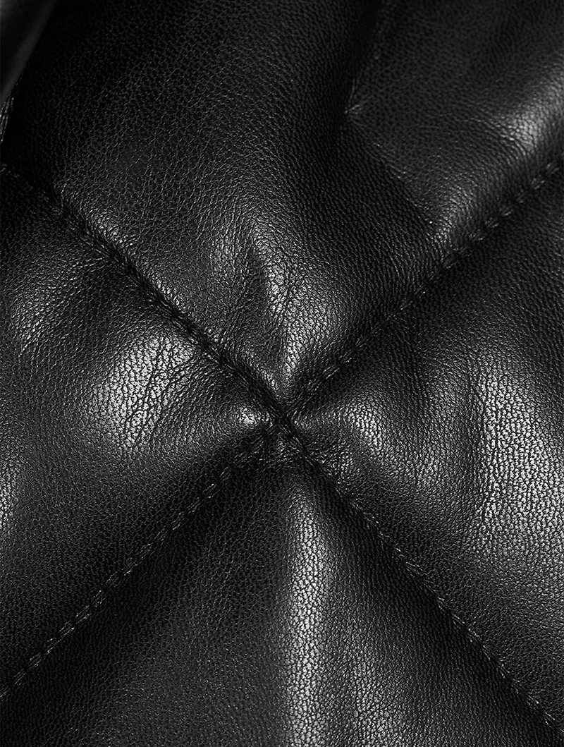 Maxim Faux Leather Padded Jacket