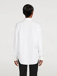 Cotton Cocoon-Sleeve Shirt