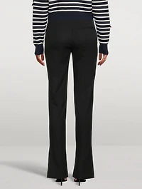 Slashed Long Cigarette Pants