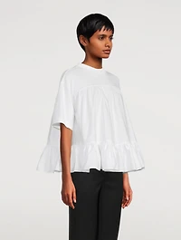 Compact Cotton Trapeze T-Shirt