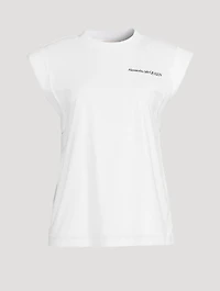 Padded-Shoulder Logo T-Shirt