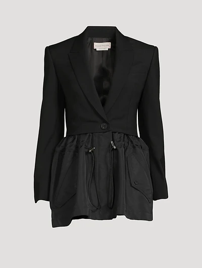 Hybrid Parka Peplum Jacket