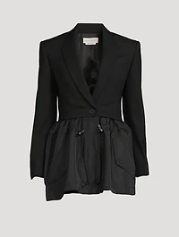 Hybrid Parka Peplum Jacket