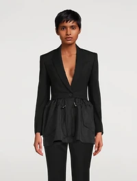 Hybrid Parka Peplum Jacket