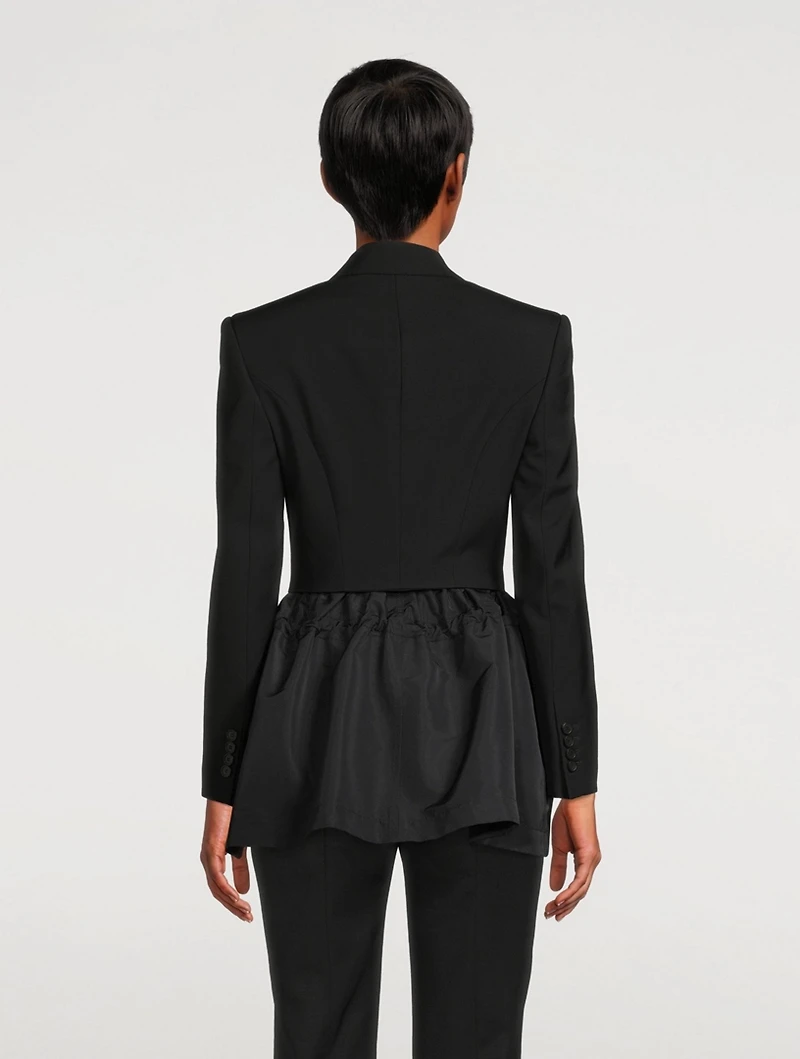 Hybrid Parka Peplum Jacket