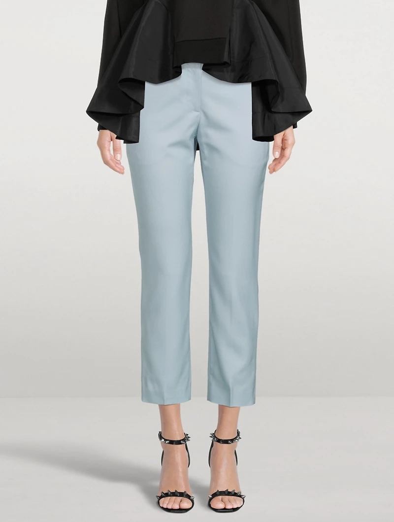 Wool Cropped Pants