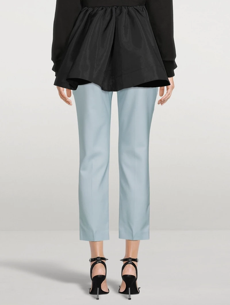Wool Cropped Pants