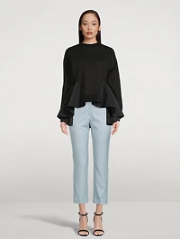 Wool Cropped Pants