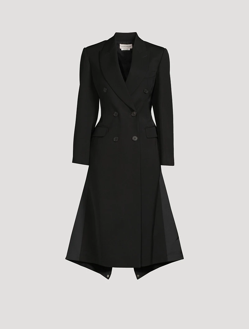 Wool Graffiti Hybrid Coat