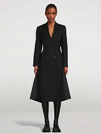 Wool Graffiti Hybrid Coat