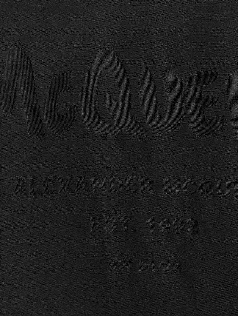 Wool Graffiti Hybrid Coat