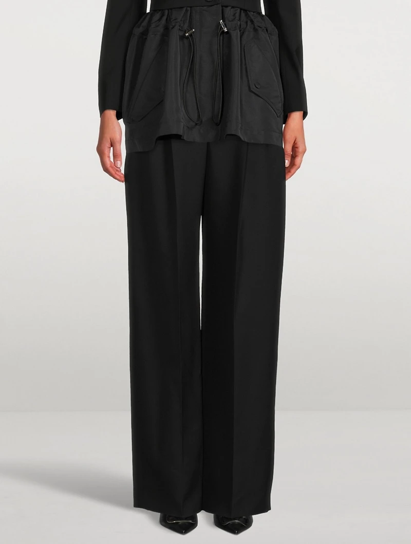 High-Waisted Wide-Leg Pants