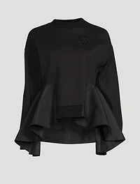 Cotton Peplum Sweatshirt