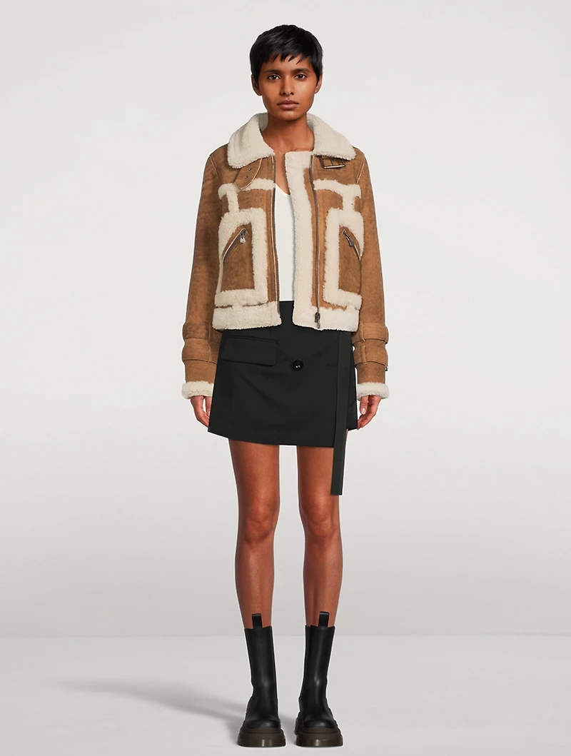 Doll Shearling Moto Jacket
