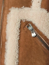 Doll Shearling Moto Jacket
