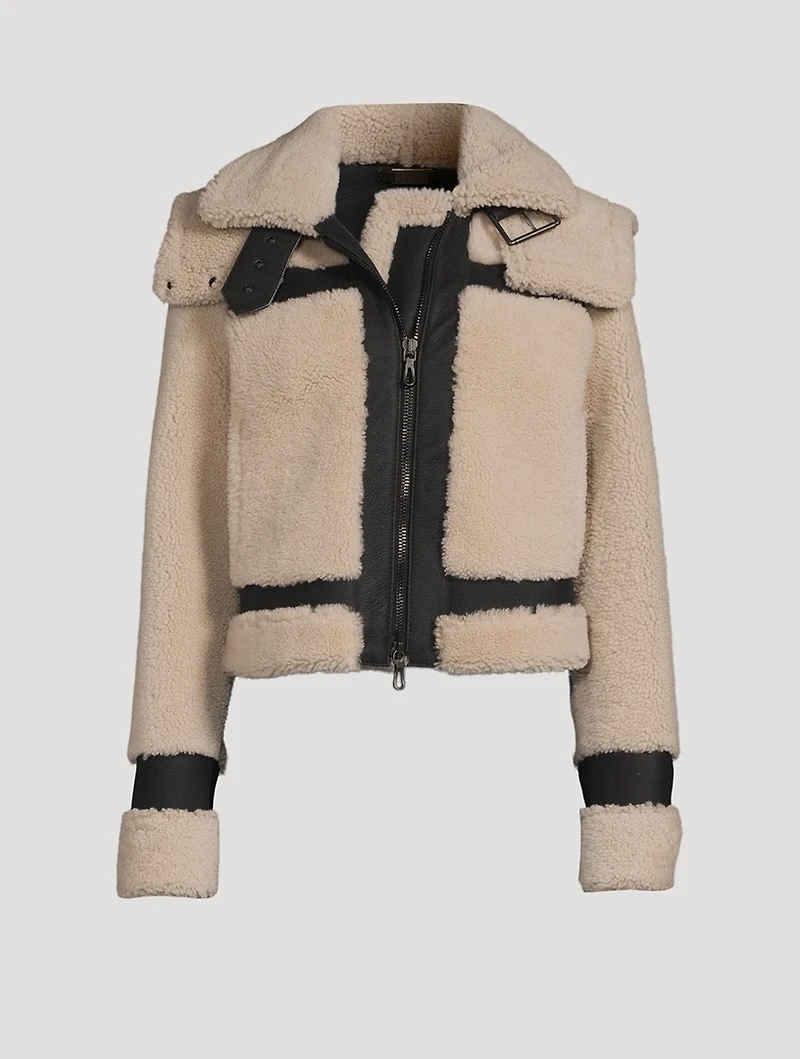 Kit Shearling Moto Jacket