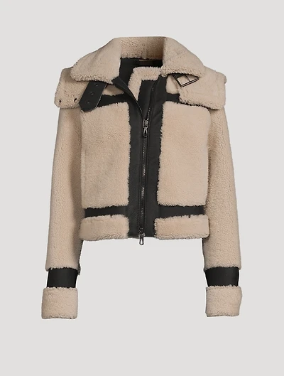 Kit Shearling Moto Jacket