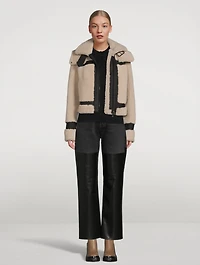 Kit Shearling Moto Jacket