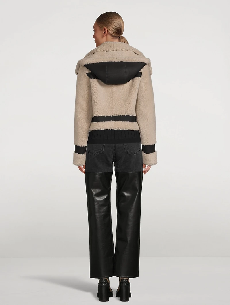 Kit Shearling Moto Jacket