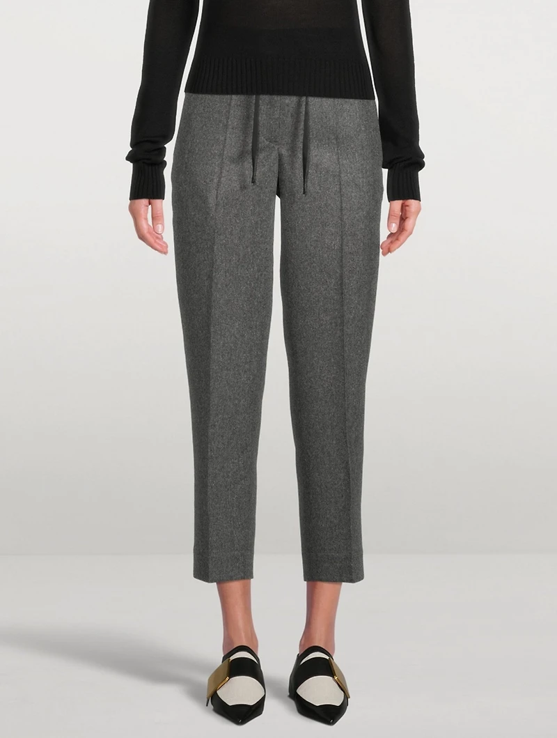 Wool Cropped Pants