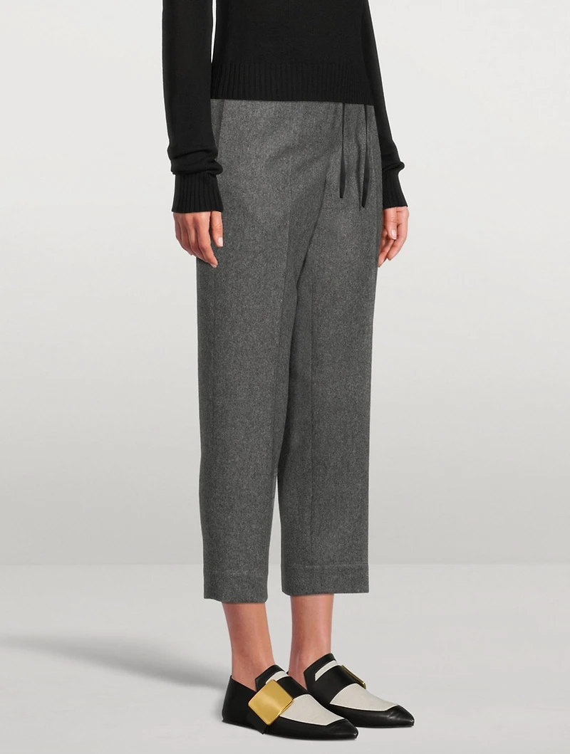 Wool Cropped Pants