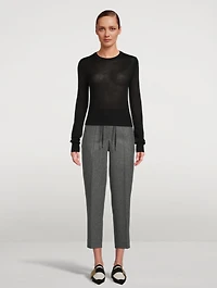 Wool Cropped Pants