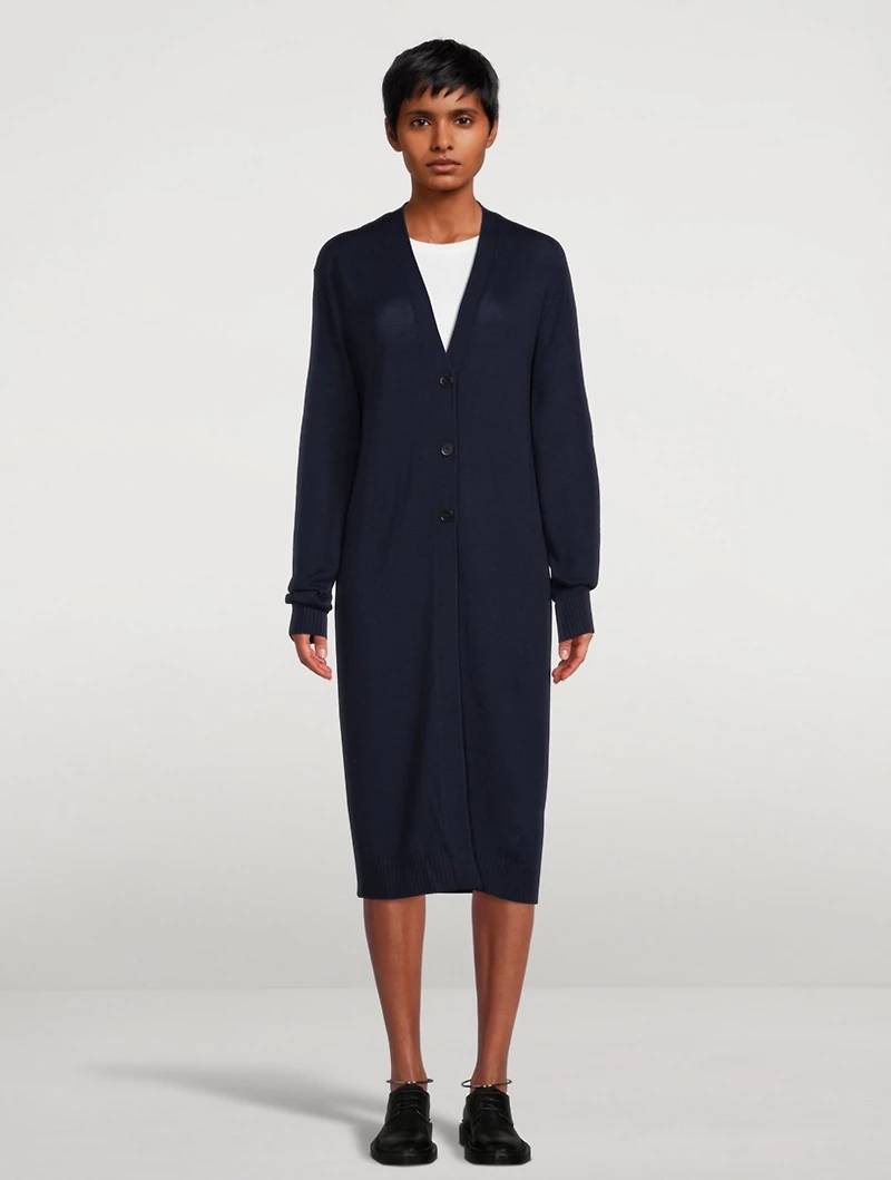 Wool Long Cardigan