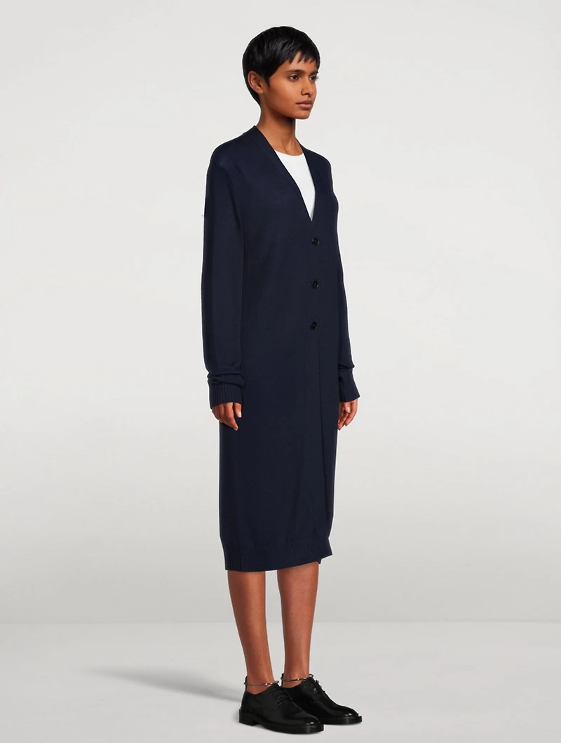 Wool Long Cardigan