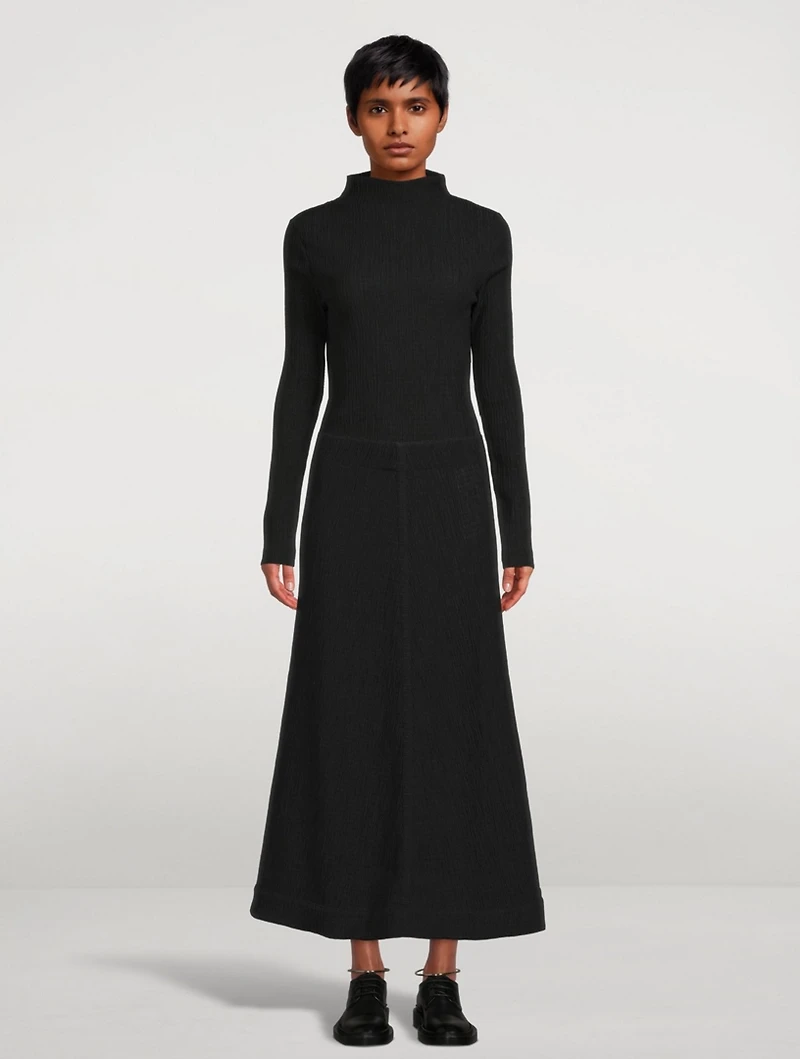 High-Neck Long-Sleeve Top
