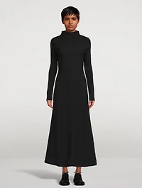 High-Neck Long-Sleeve Top