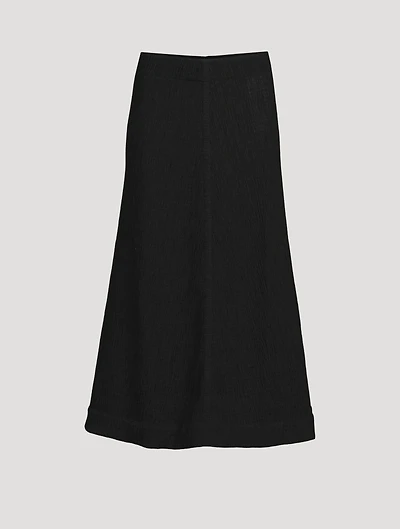 Cotton Jersey Midi Skirt