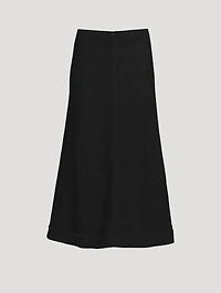 Cotton Jersey Midi Skirt