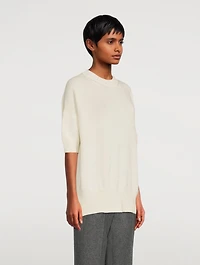 Cashmere Short-Sleeve Sweater