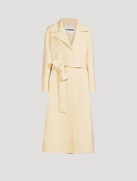 Wool Long Belted Coat