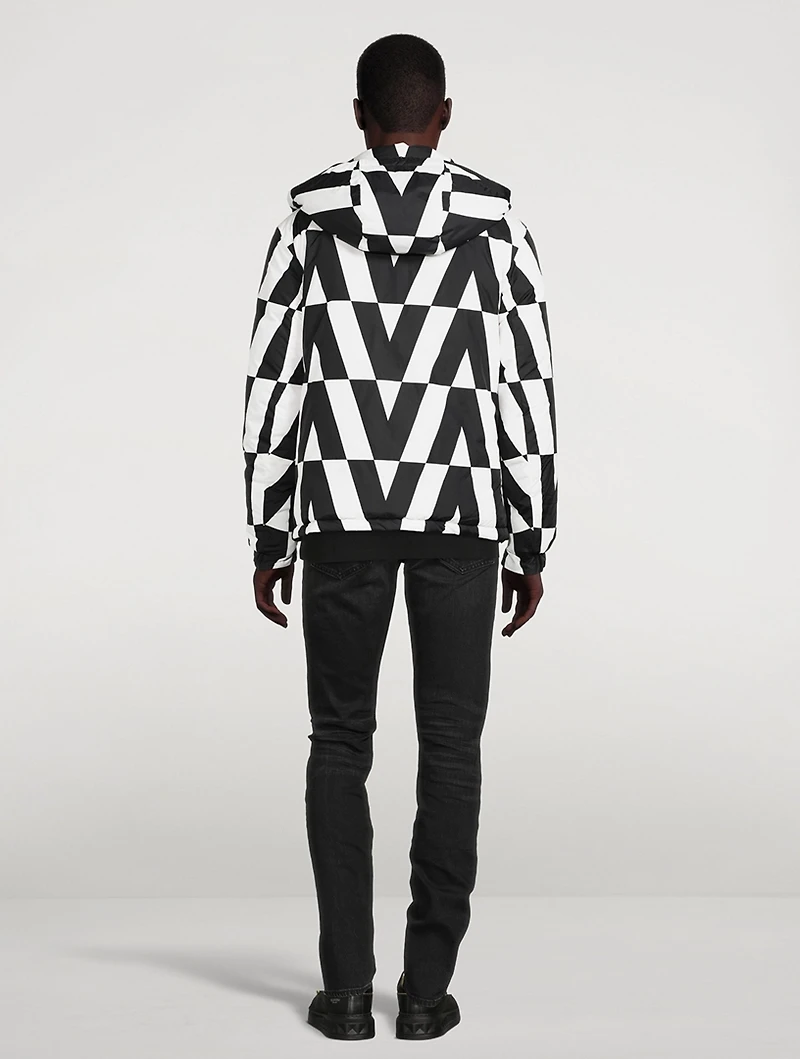 Reversible Hooded Jacket VLTN Print