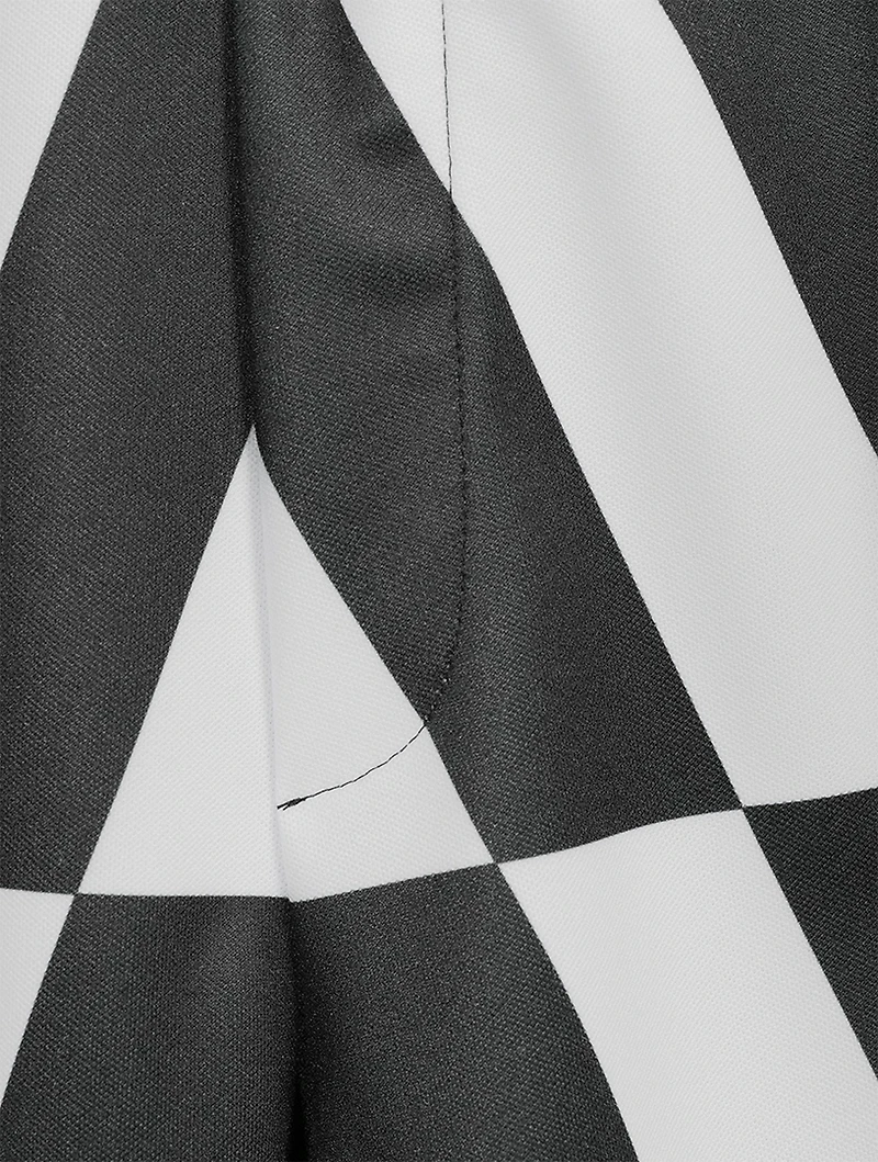 Technical Cotton Pants Macro Optical Print