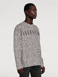 Long-Sleeve Sweatshirt Animal Print
