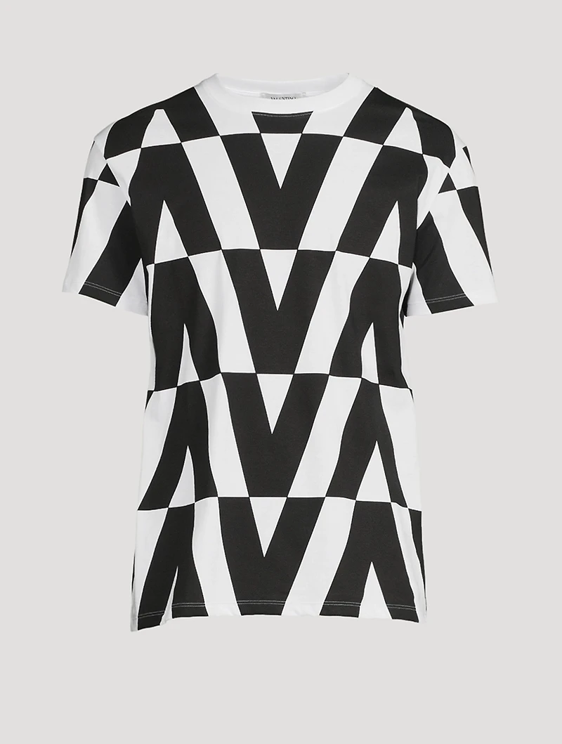Cotton T-Shirt VLTN Print