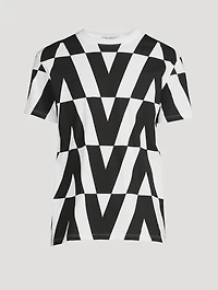 Cotton T-Shirt VLTN Print