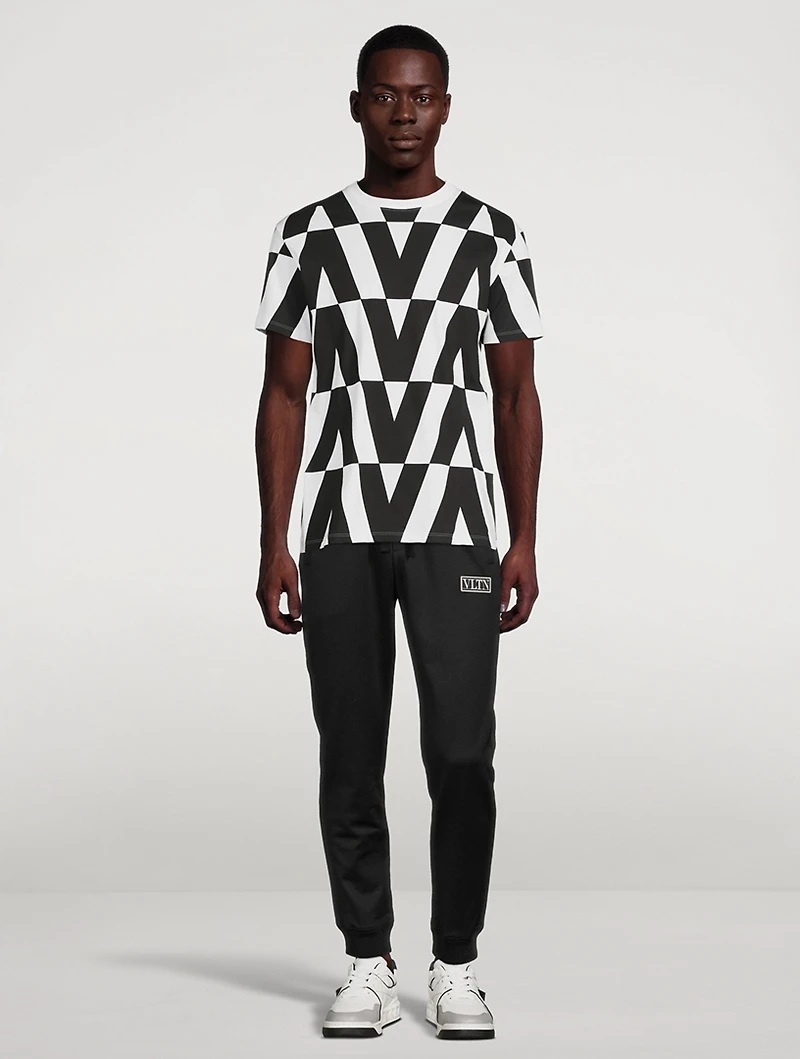 Cotton T-Shirt VLTN Print