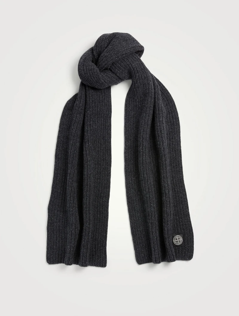 Wool Scarf With Patch