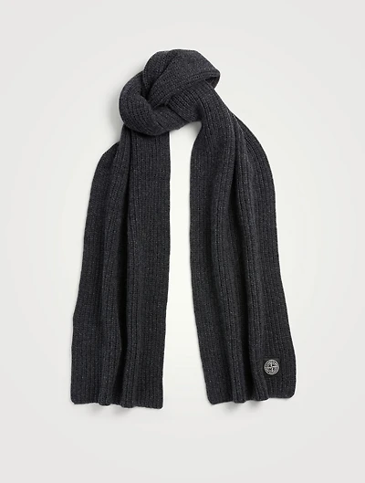 Wool Scarf With Patch