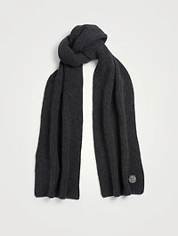 Wool Scarf With Patch