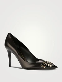 Rockstud Alcove Leather Pumps