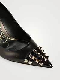 Rockstud Alcove Leather Pumps