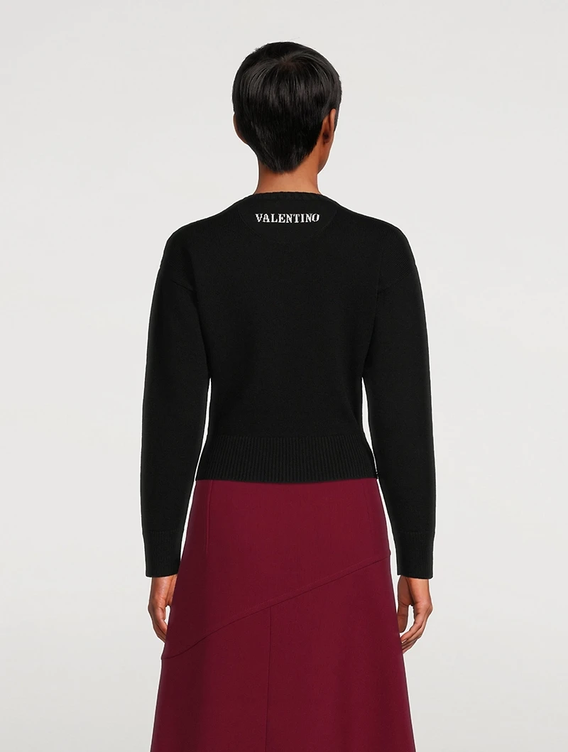 Virgin Wool Midi Skirt