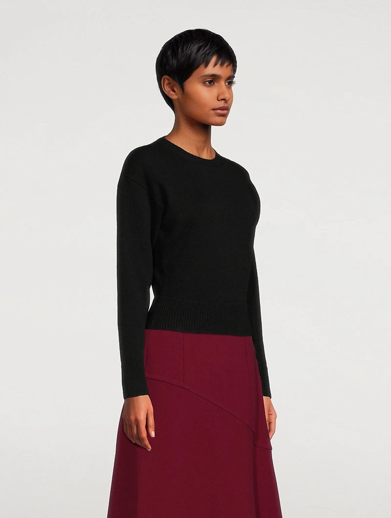 Virgin Wool Midi Skirt