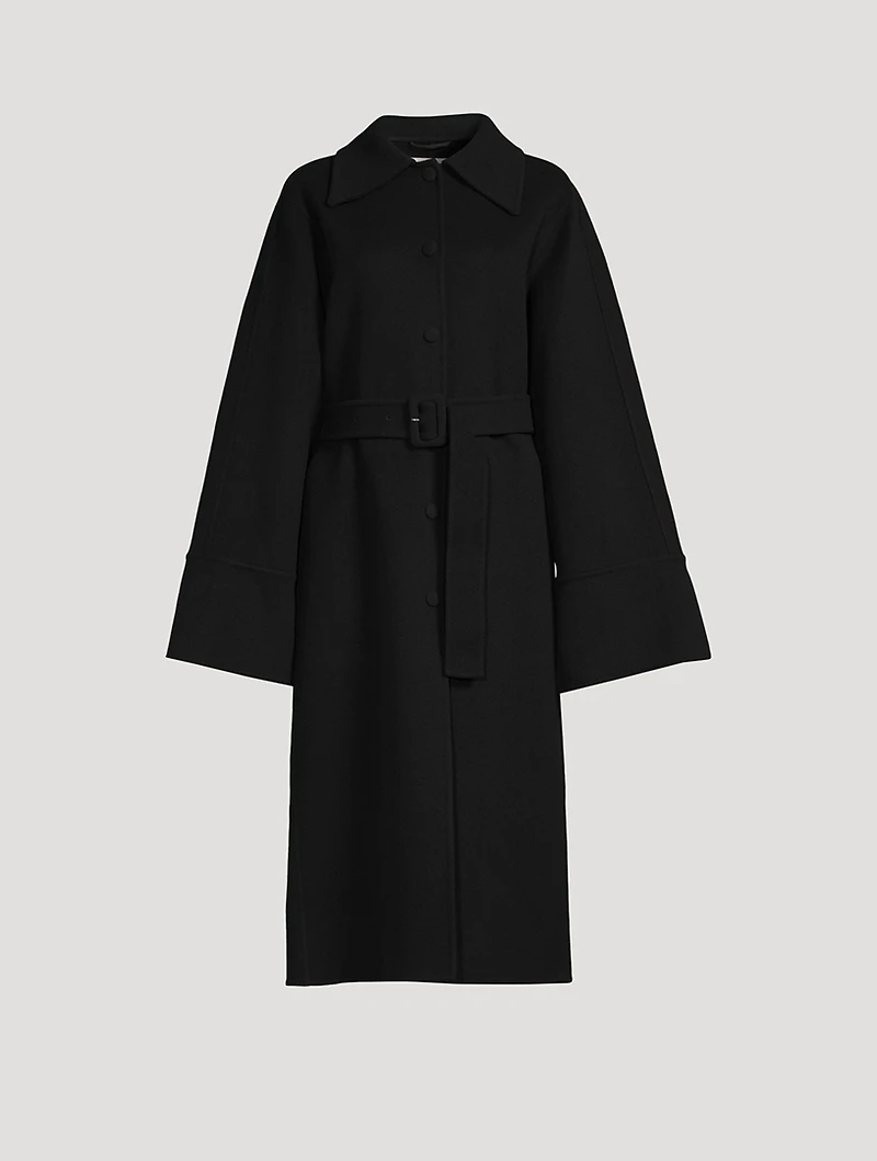 Belted Virgin Wool Coat
