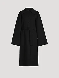 Belted Virgin Wool Coat