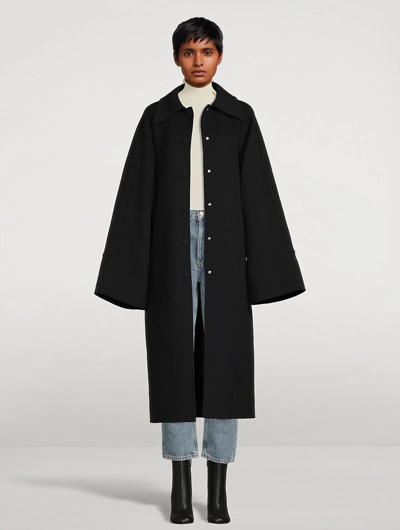 Belted Virgin Wool Coat